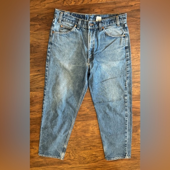 Levi’s 90s Orange Tab 550 Relaxed Fit Jeans Med Wash Cotton Made in USA 34x30 - Picture 1 of 9